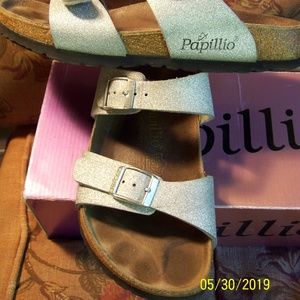 BIRKENSTOCK Papillio Sydney Silver Glitter 37/6-7N
